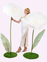 LEDA papavero gigante in organza - immagine 7