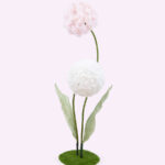 PON-PON fiore gigante in organza